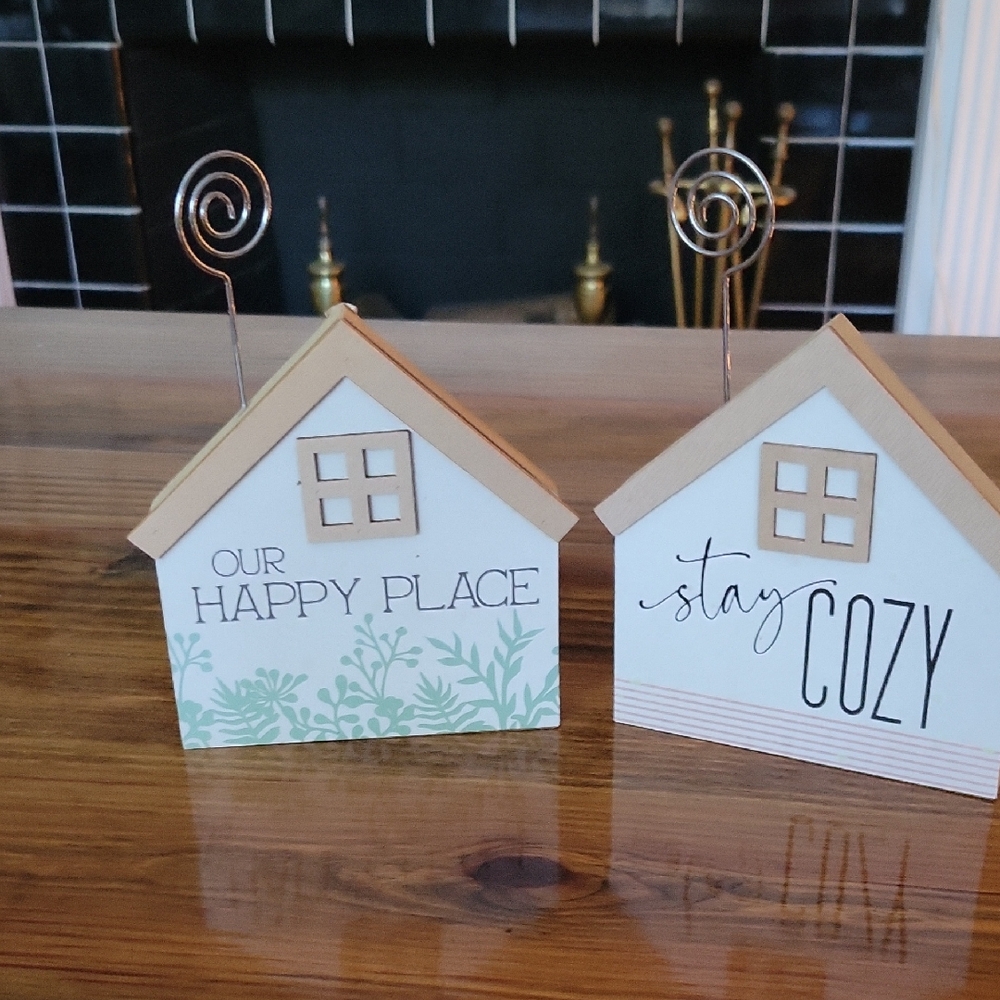Cozy Home Decorative Signs - White and Tan